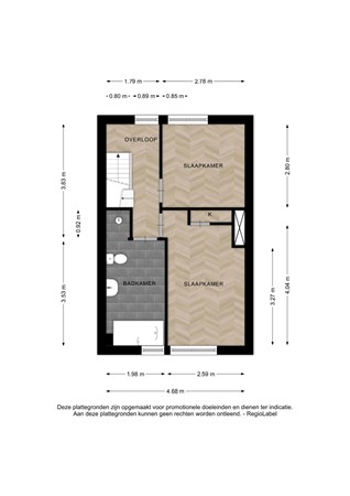 Floorplan - Jacob van Deventerstraat 39, 7412 ES Deventer